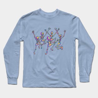 Danse Macabe - Pastel Goth Skeletons Long Sleeve T-Shirt